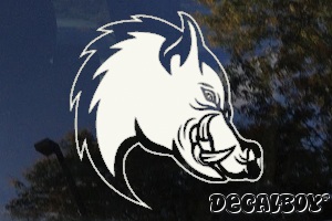 Razorback Window Decal