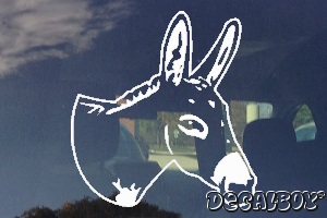 Spanish Burro Donkey Window Decal