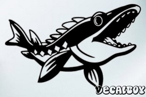 Sturgeon Cartoon Decal