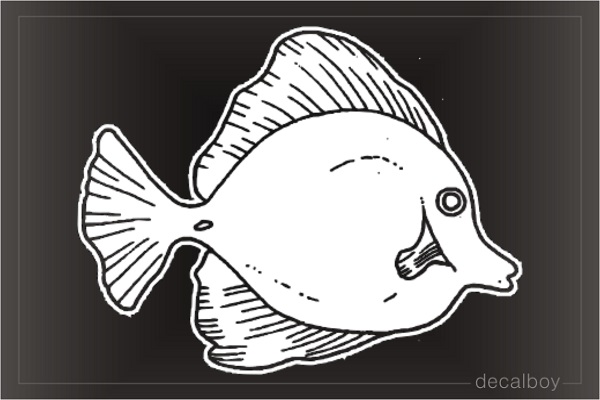 Surgeon Fish Window Decal