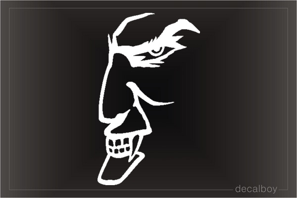 Vampire Face Car Window Decal