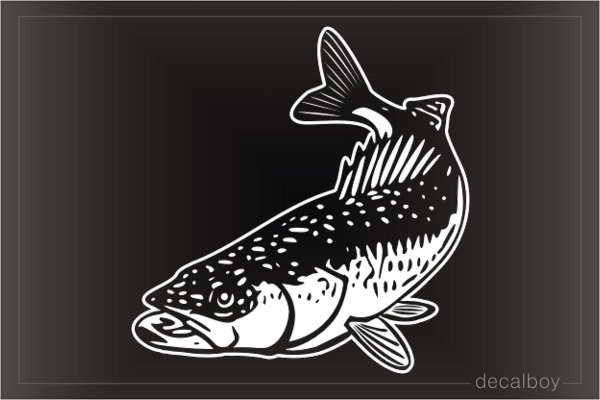 Walleye Fish Window Decal