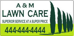Lawncare Service Magnetic Sign