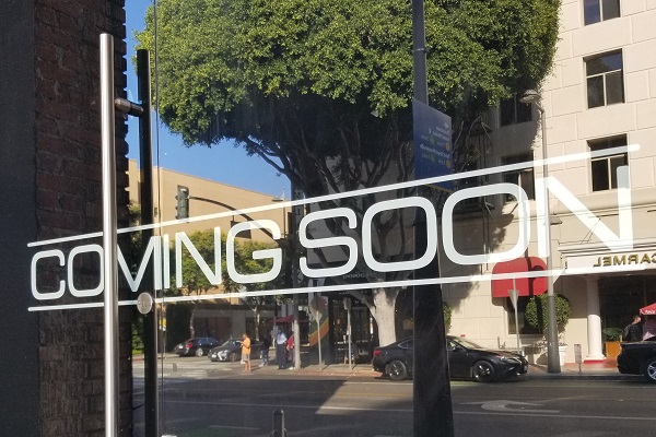 Vinyl Lettering for storefront glass